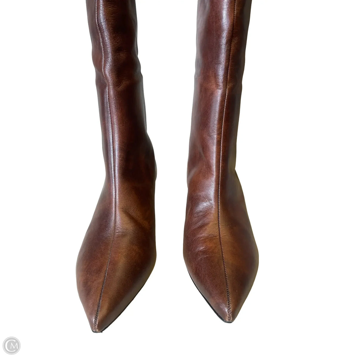 Boots Knee Heels By Schutz In Brown, Size: 8