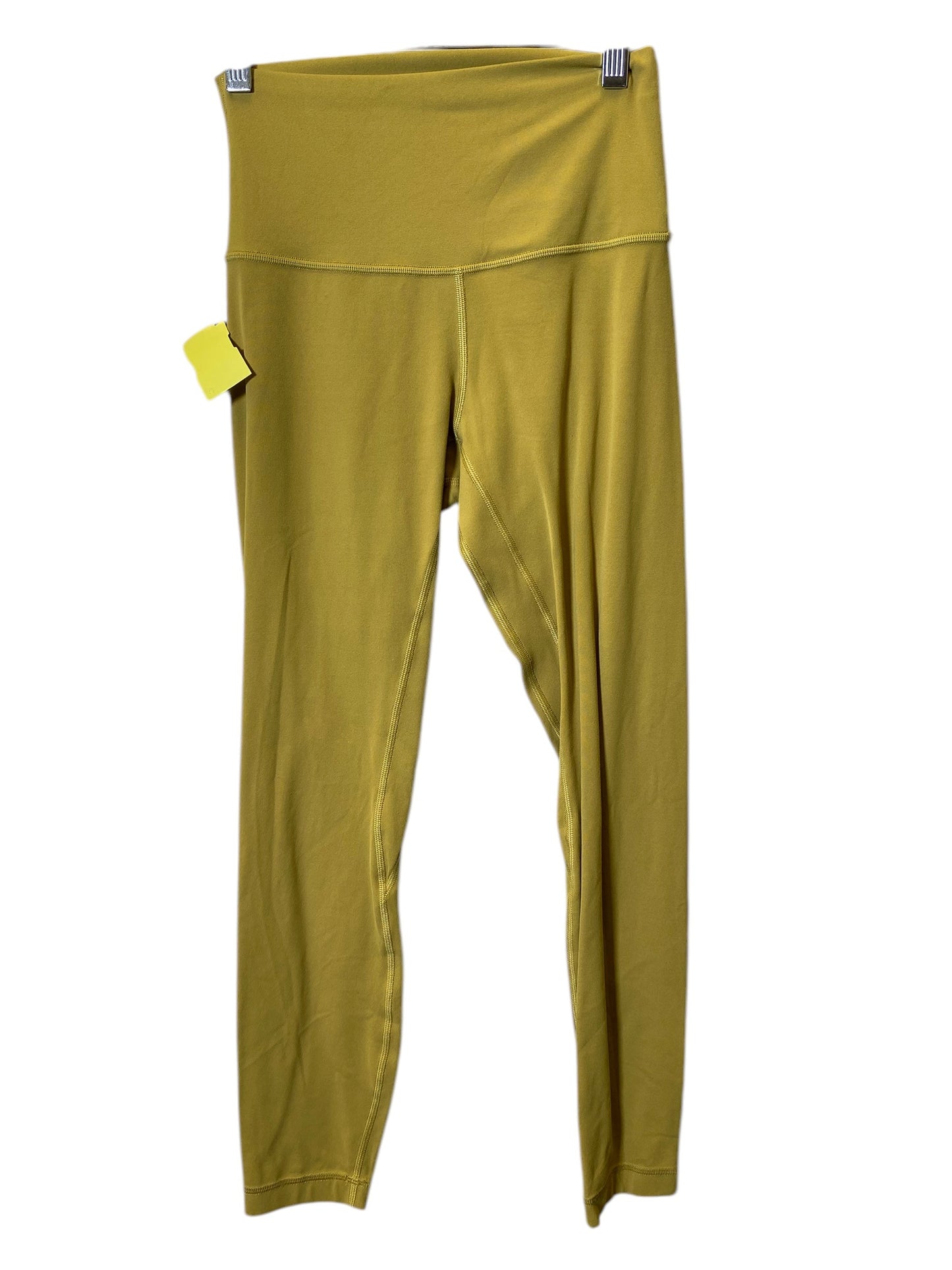 Athletic Leggings By Lululemon In Yellow, Size: Xs