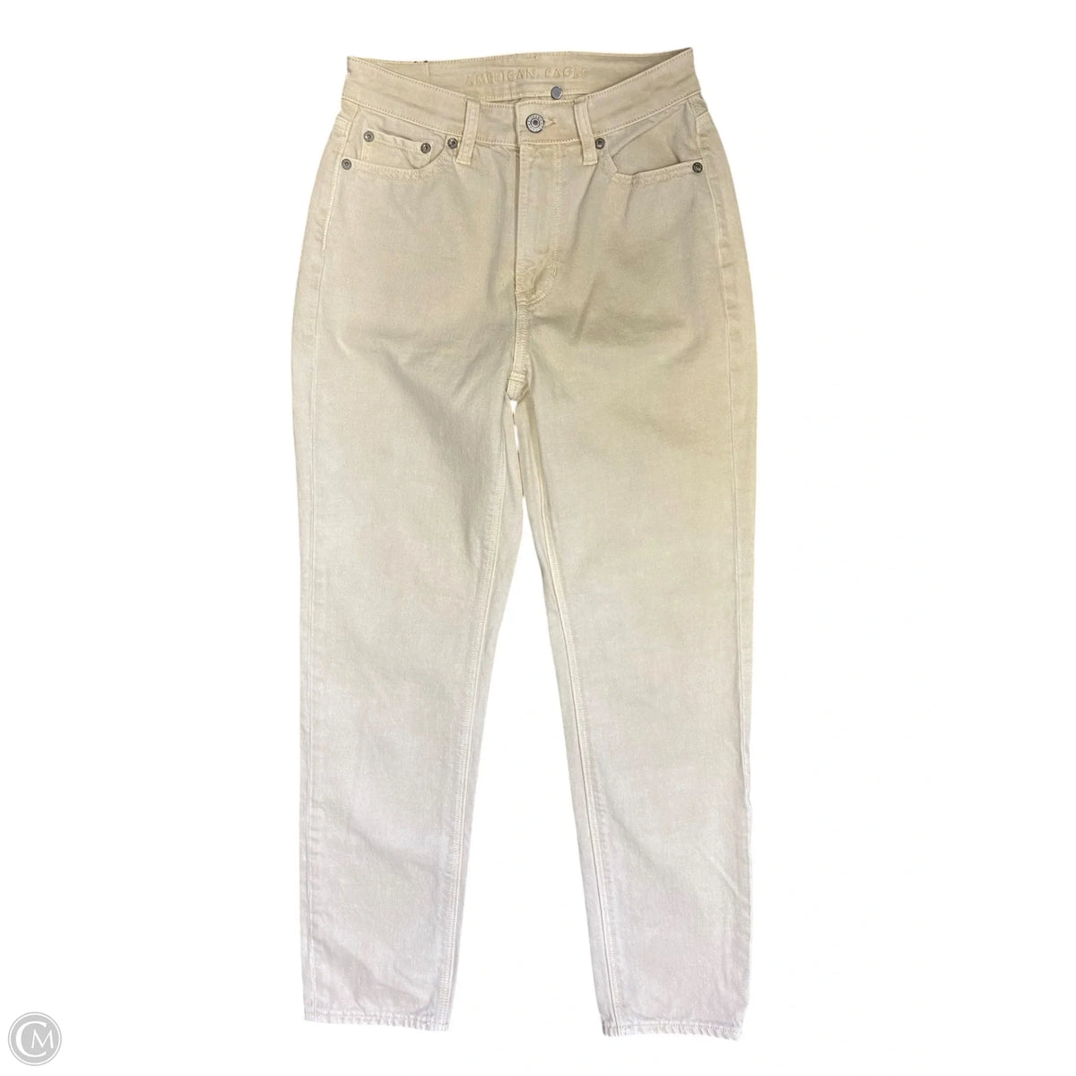 Jeans Straight By American Eagle In Tan, Size: 0