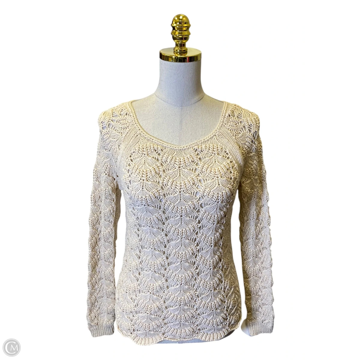 Sweater By Loft In Cream, Size: S