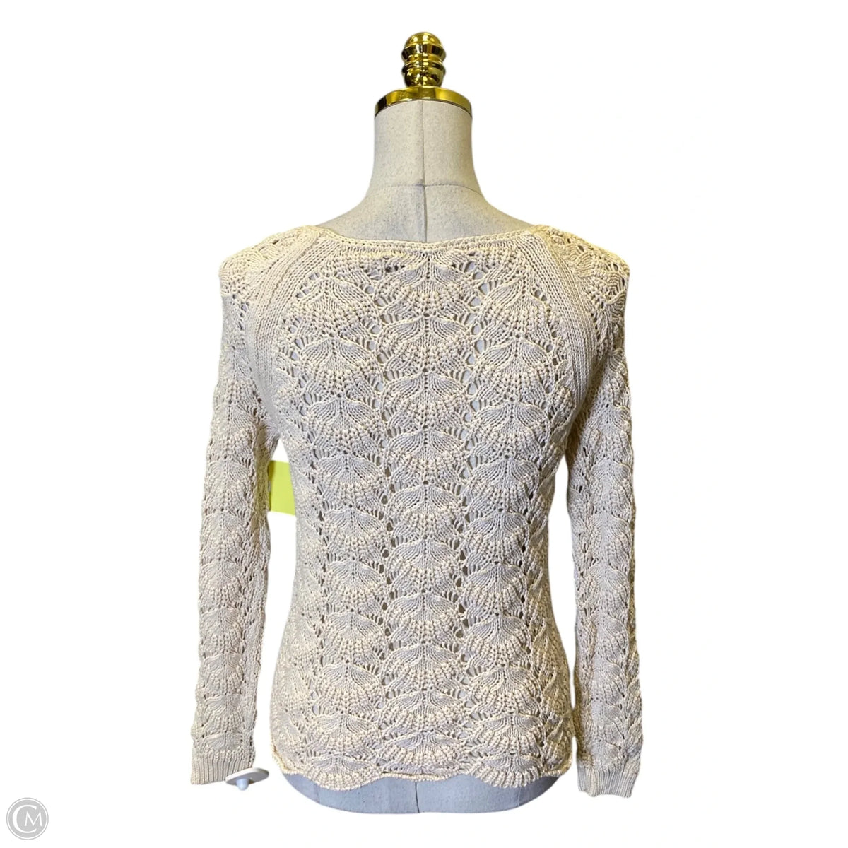 Sweater By Loft In Cream, Size: S