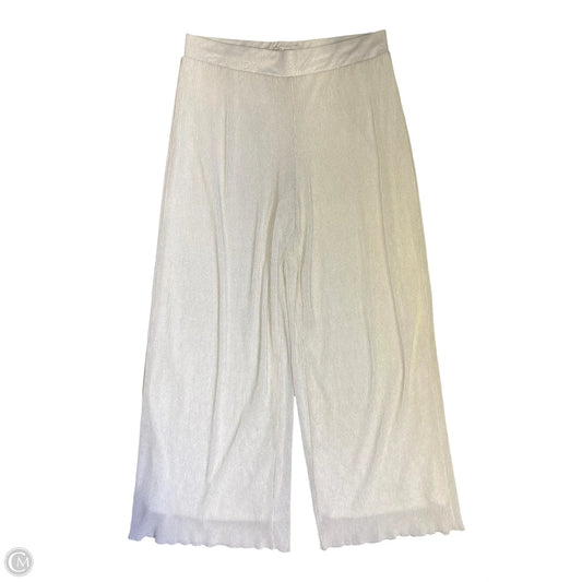 Pants Wide Leg By Cato In Gold & White, Size: 10