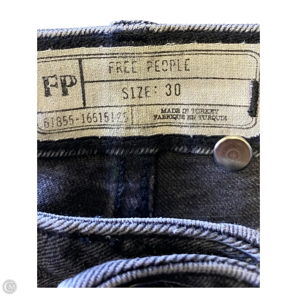 Jeans Straight By Free People In Grey, Size: 10