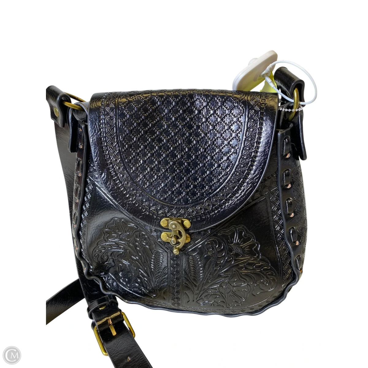Crossbody Leather By Alma Mia, Size: Medium