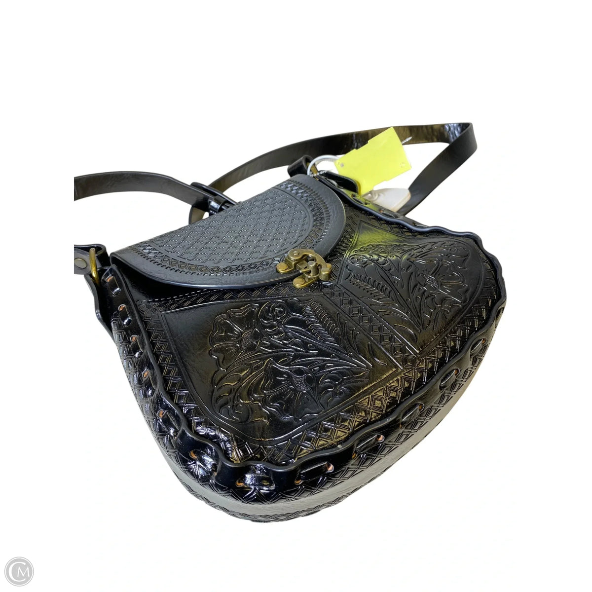 Crossbody Leather By Alma Mia, Size: Medium