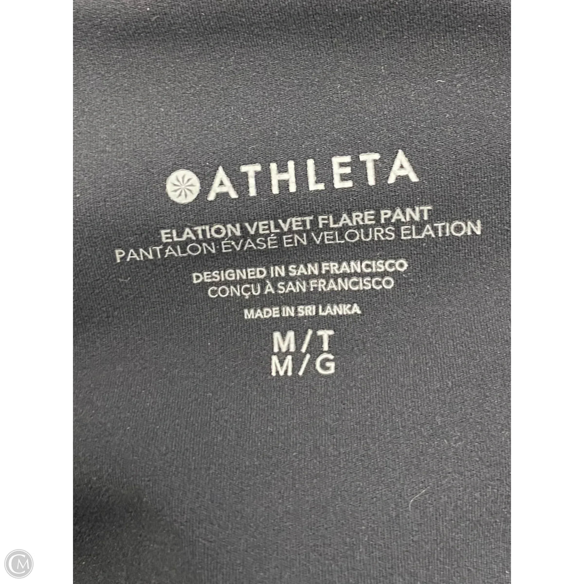 Athletic Leggings By Athleta In Black, Size: M