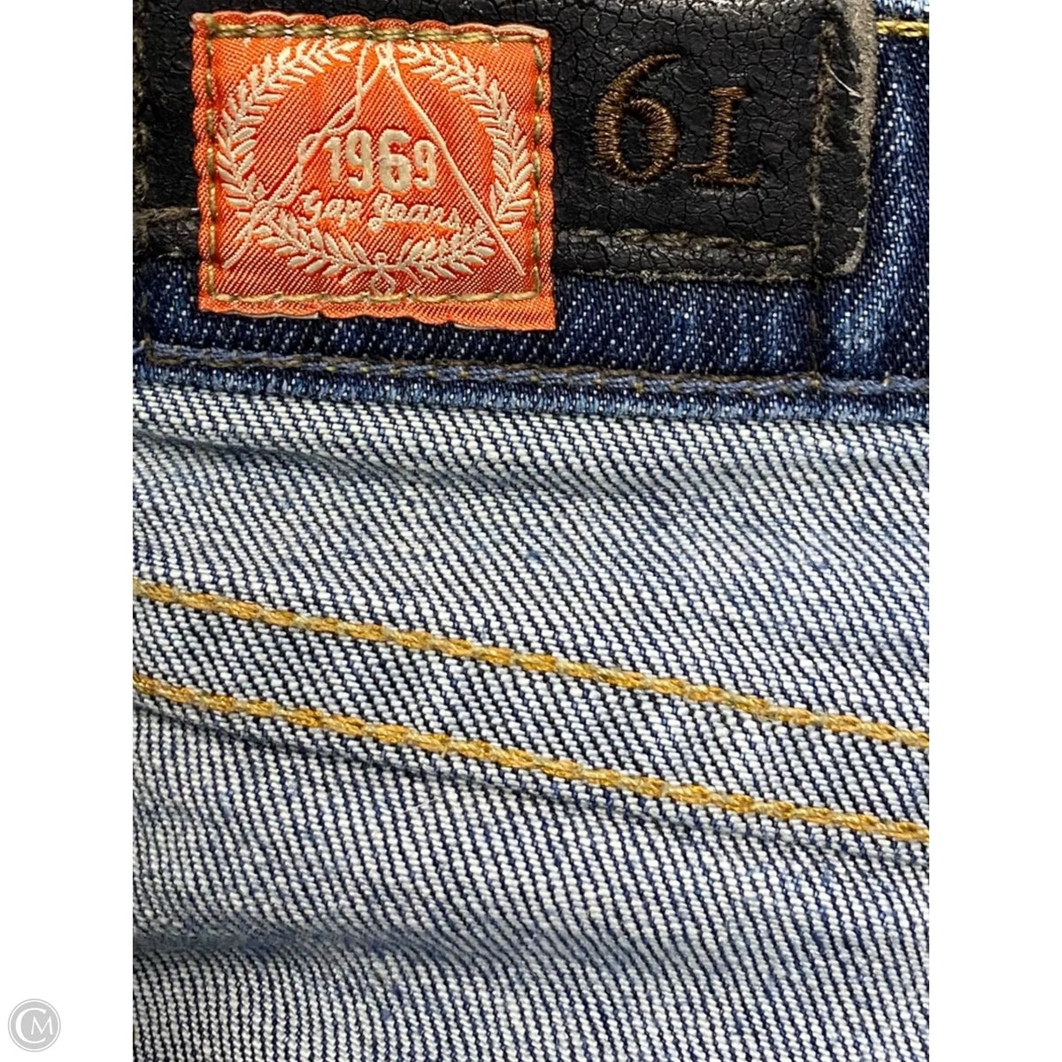 Jeans Straight By Gap In Blue Denim, Size: 6