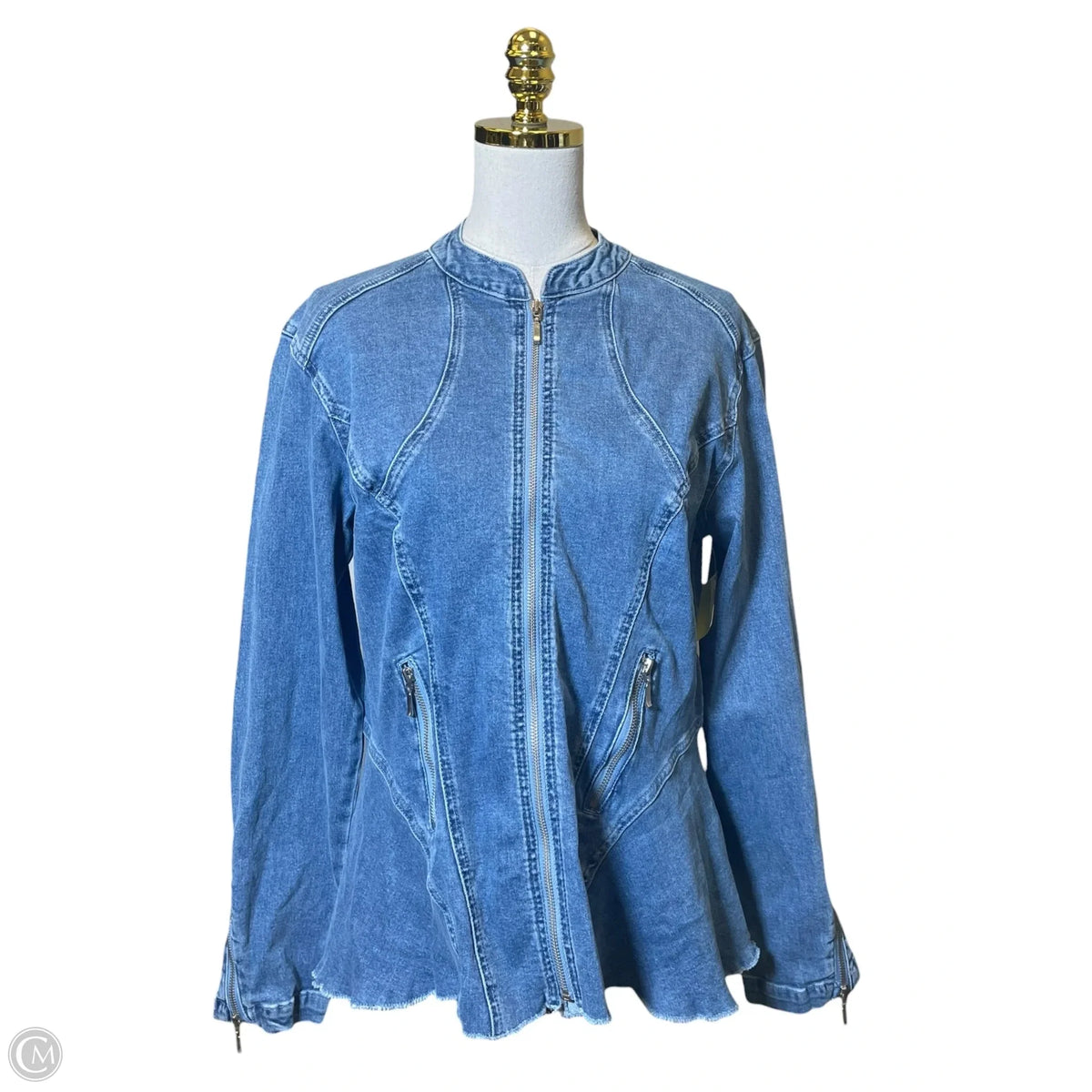 Jacket Denim By Mod In Blue Denim, Size: M