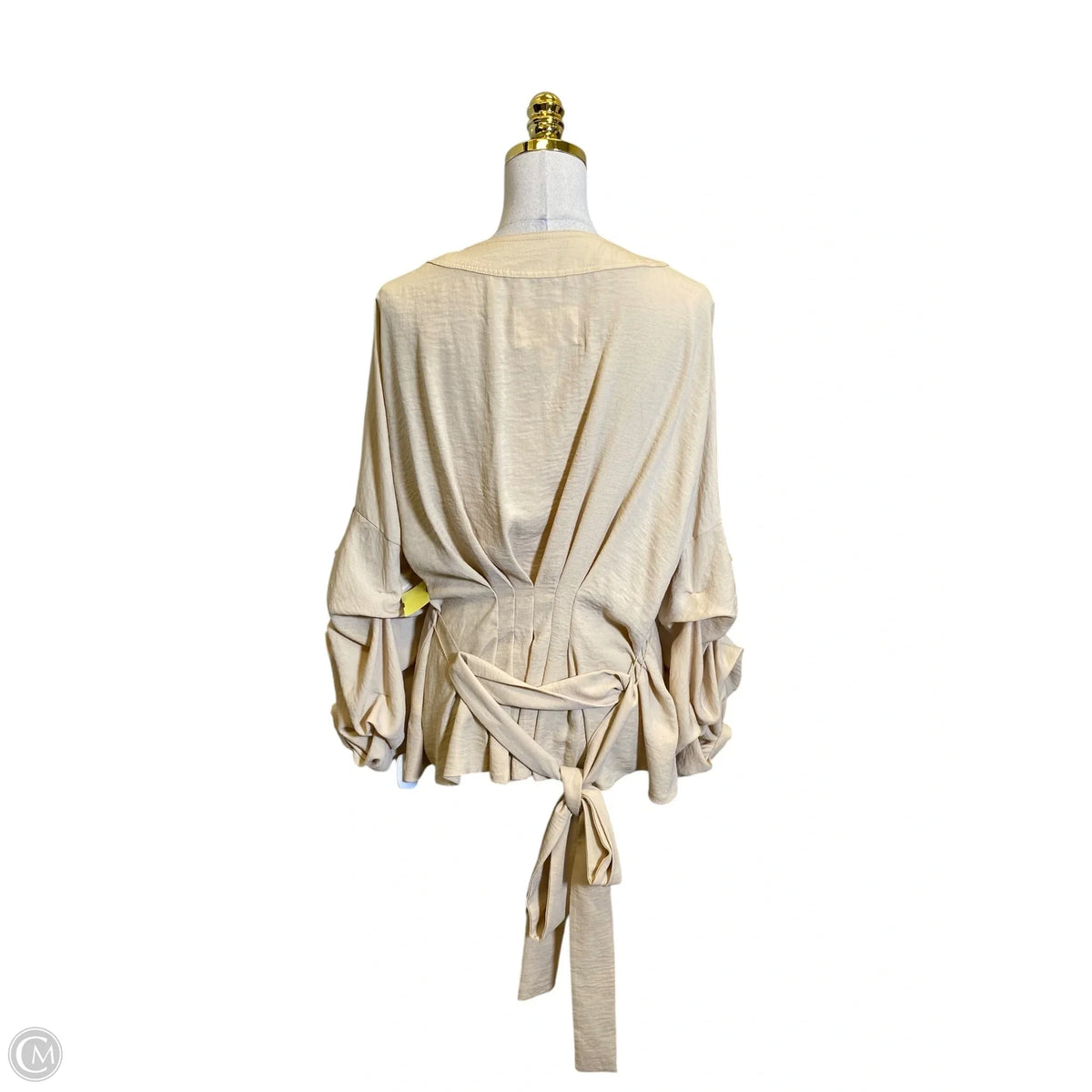Jacket Shirt By Clothes Mentor In Tan, Size: Xl