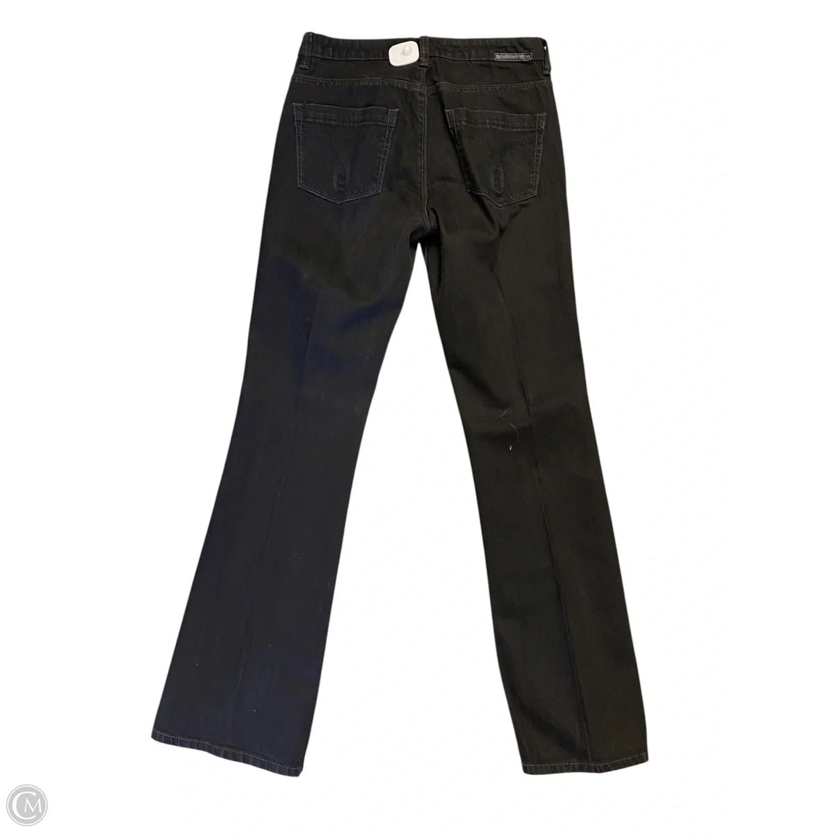 Jeans Boot Cut By Calvin Klein In Black Denim, Size: 6
