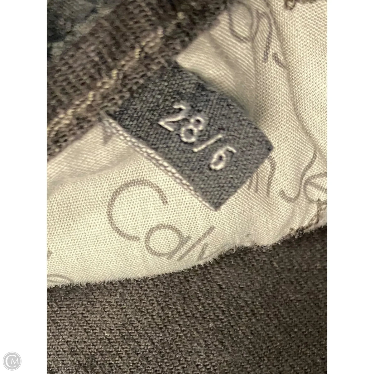 Jeans Boot Cut By Calvin Klein In Black Denim, Size: 6