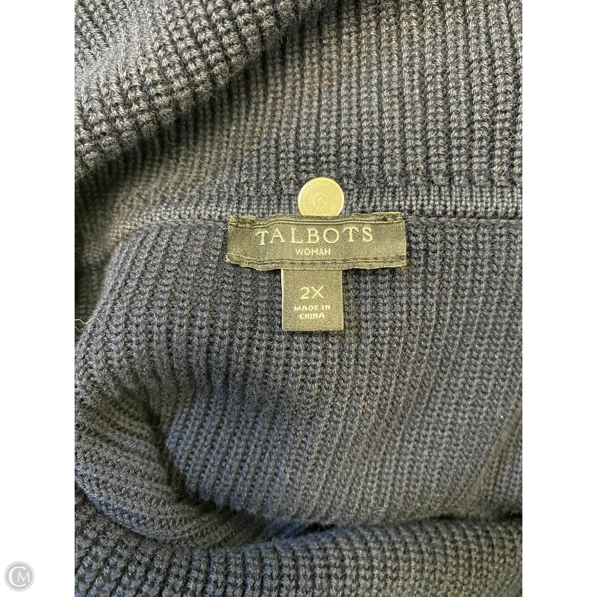 Sweater By Talbots In Navy, Size: 2x