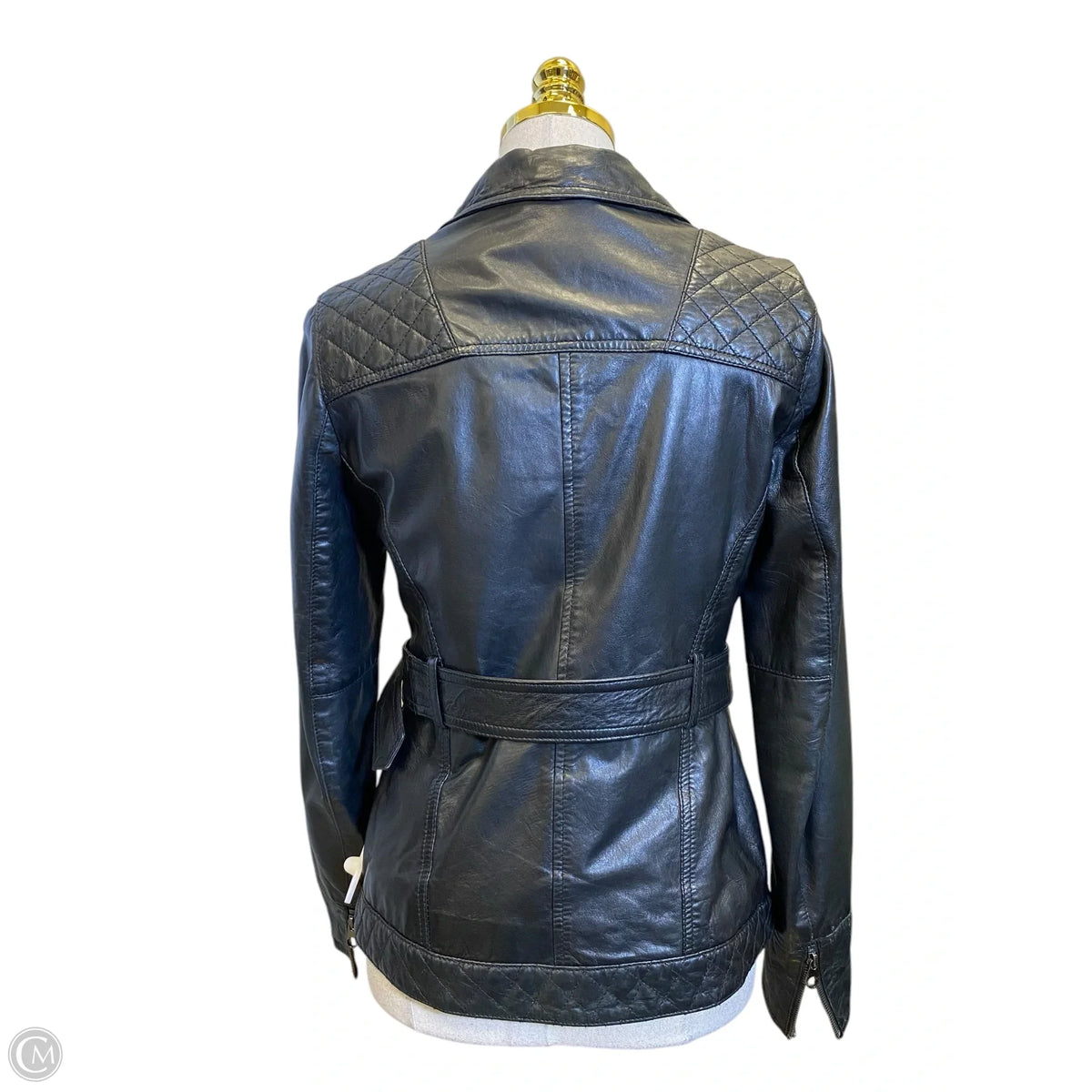 Jacket Leather By Ted Baker In Black, Size: Xs