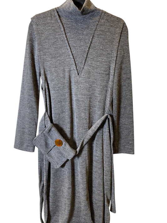 Dress Sweater By Zara In Grey, Size: S