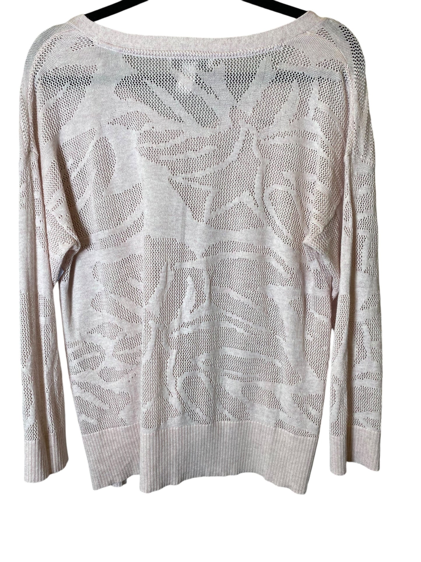 Top Long Sleeve By White House Black Market In Pink, Size: L