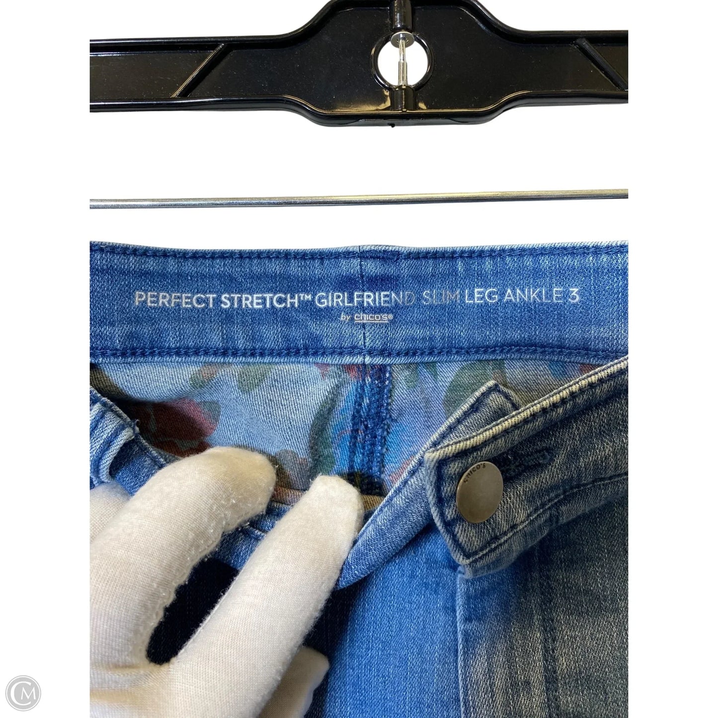 Jeans Cropped By Chicos In Blue, Size: 14