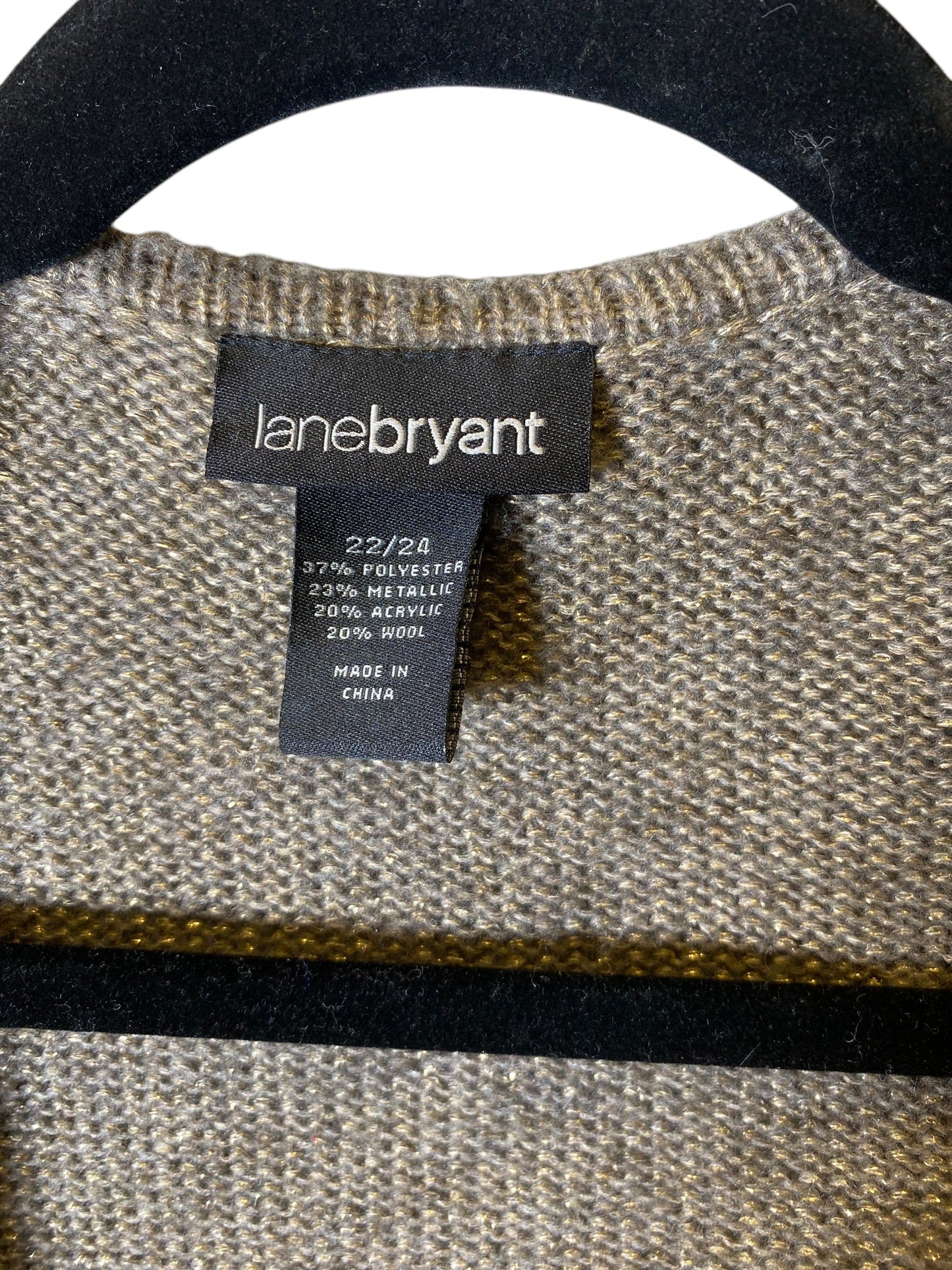 Cardigan By Clothes Mentor In Green, Size: 22