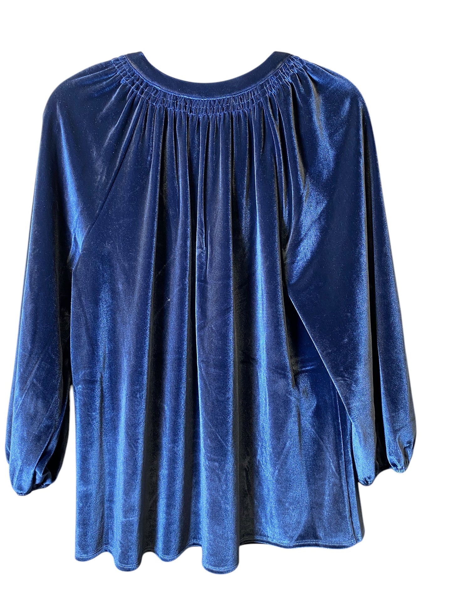 Top Long Sleeve By Crown And Ivy In Blue, Size: Xl