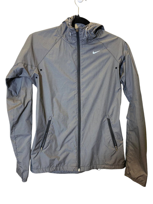 Jacket Windbreaker By Nike In Black & White, Size: Xs