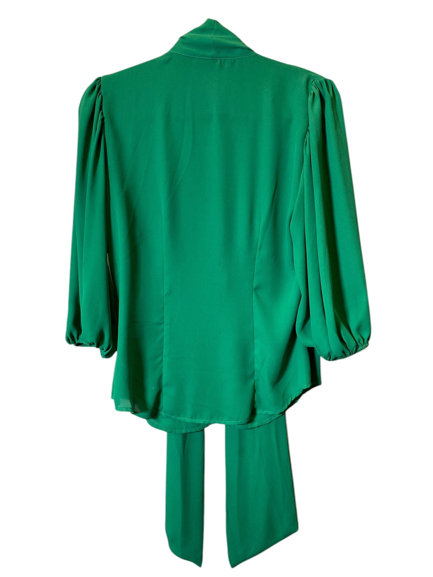 Blouse 3/4 Sleeve By New York And Co In Green, Size: M