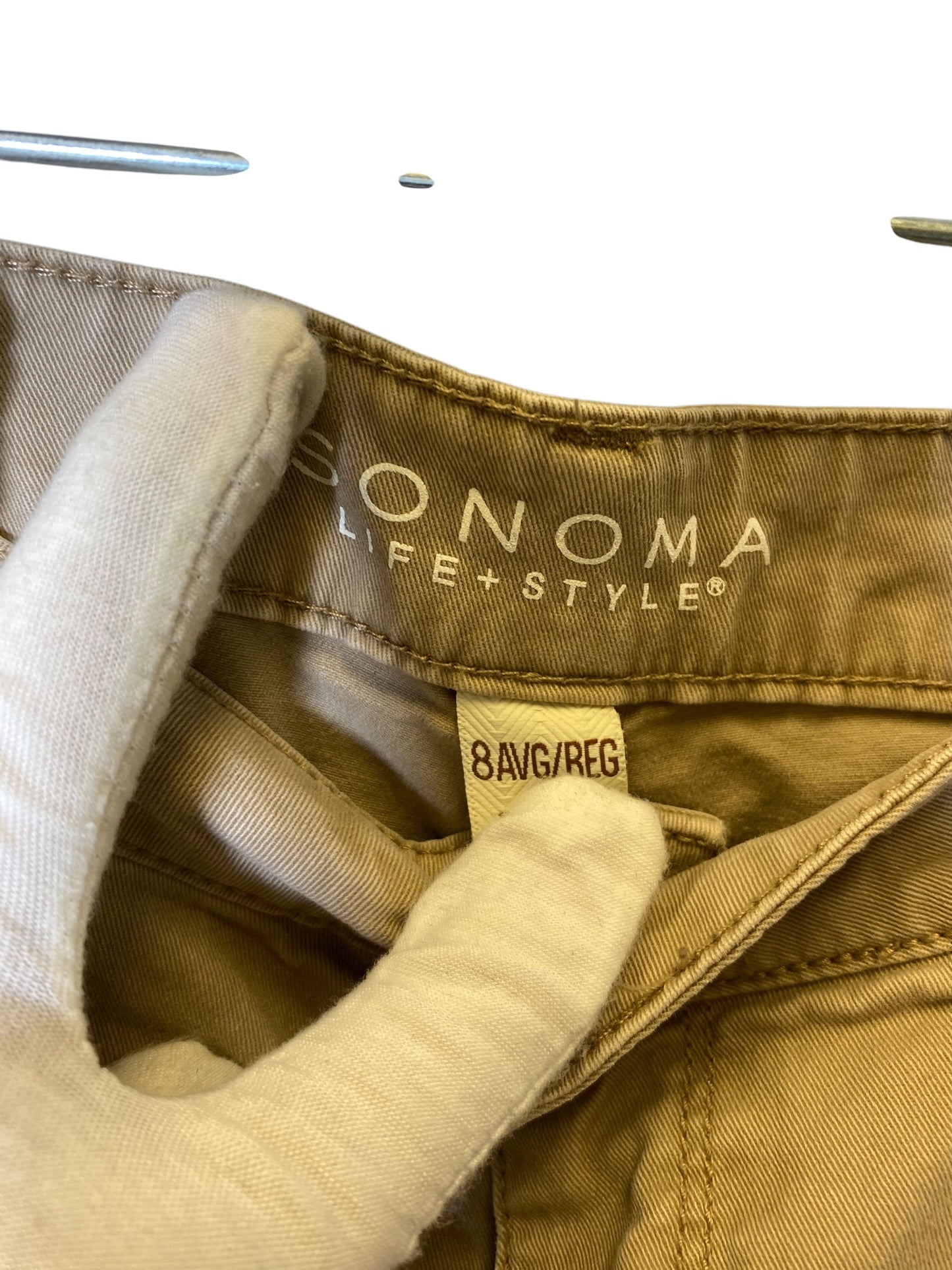 Jeans Straight By Sonoma In Brown, Size: 8