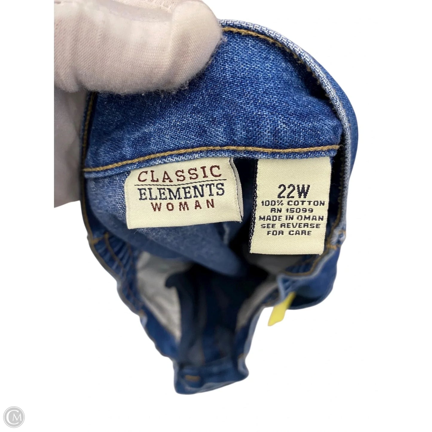 Skirt Maxi By Classic Elements In Blue Denim, Size: 3x