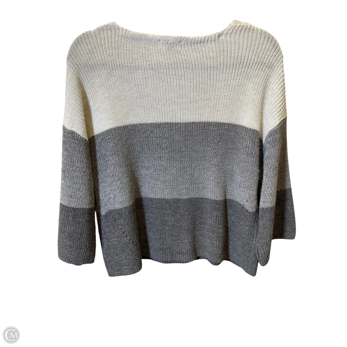 Sweater By Gentle Fawn In Grey & White, Size: Xs