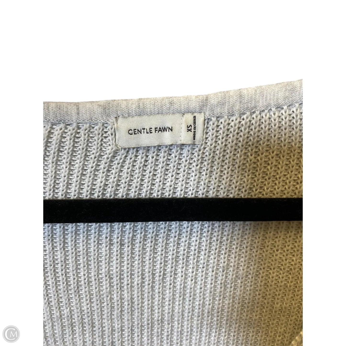 Sweater By Gentle Fawn In Grey & White, Size: Xs