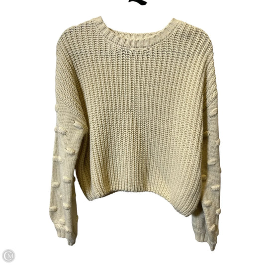 Sweater By Moon And Madison In Tan, Size: M