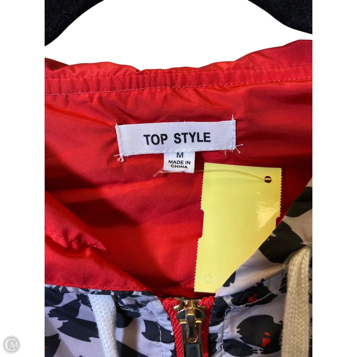 Athletic Jacket By Top Style In Animal Print, Size: M