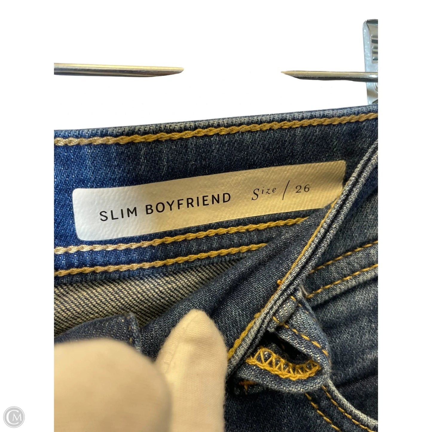 Jeans Boyfriend By Pilcro In Blue Denim, Size: 2