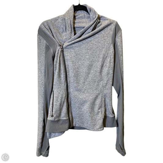 Athletic Jacket By Lululemon In Grey, Size: 8