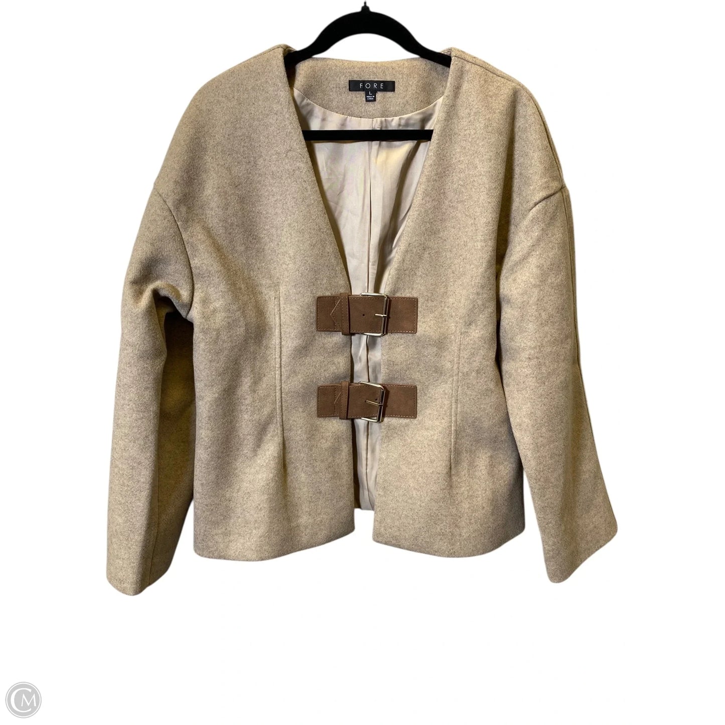 Jacket Other By Fore In Tan, Size: L