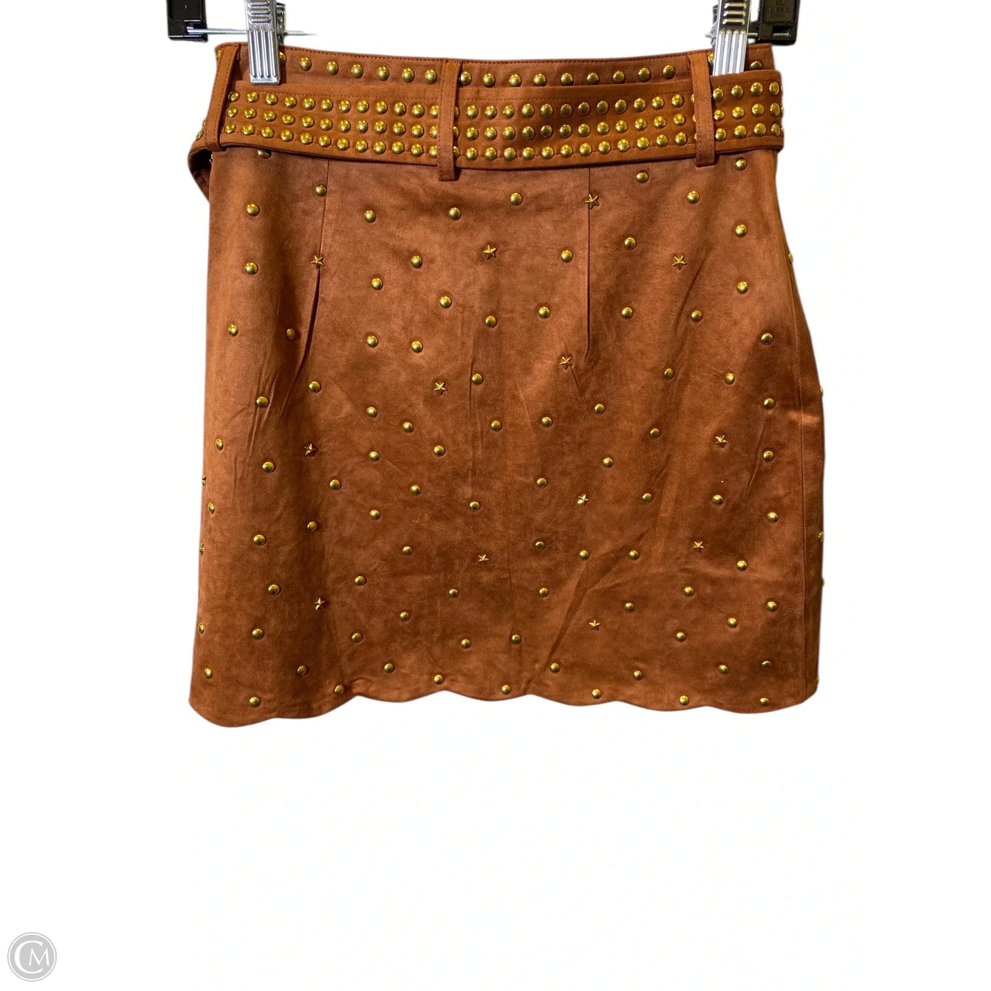 Skirt Mini & Short By Clothes Mentor In Camel, Size: S