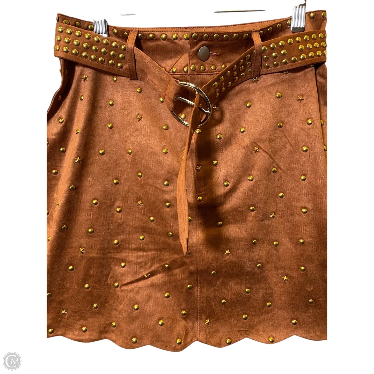 Skirt Mini & Short By Clothes Mentor In Camel, Size: M