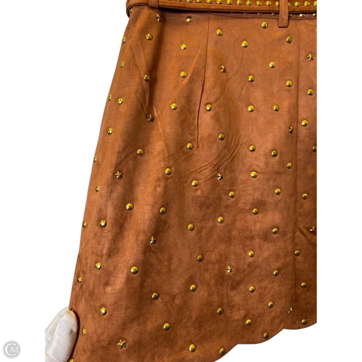 Skirt Mini & Short By Clothes Mentor In Camel, Size: M