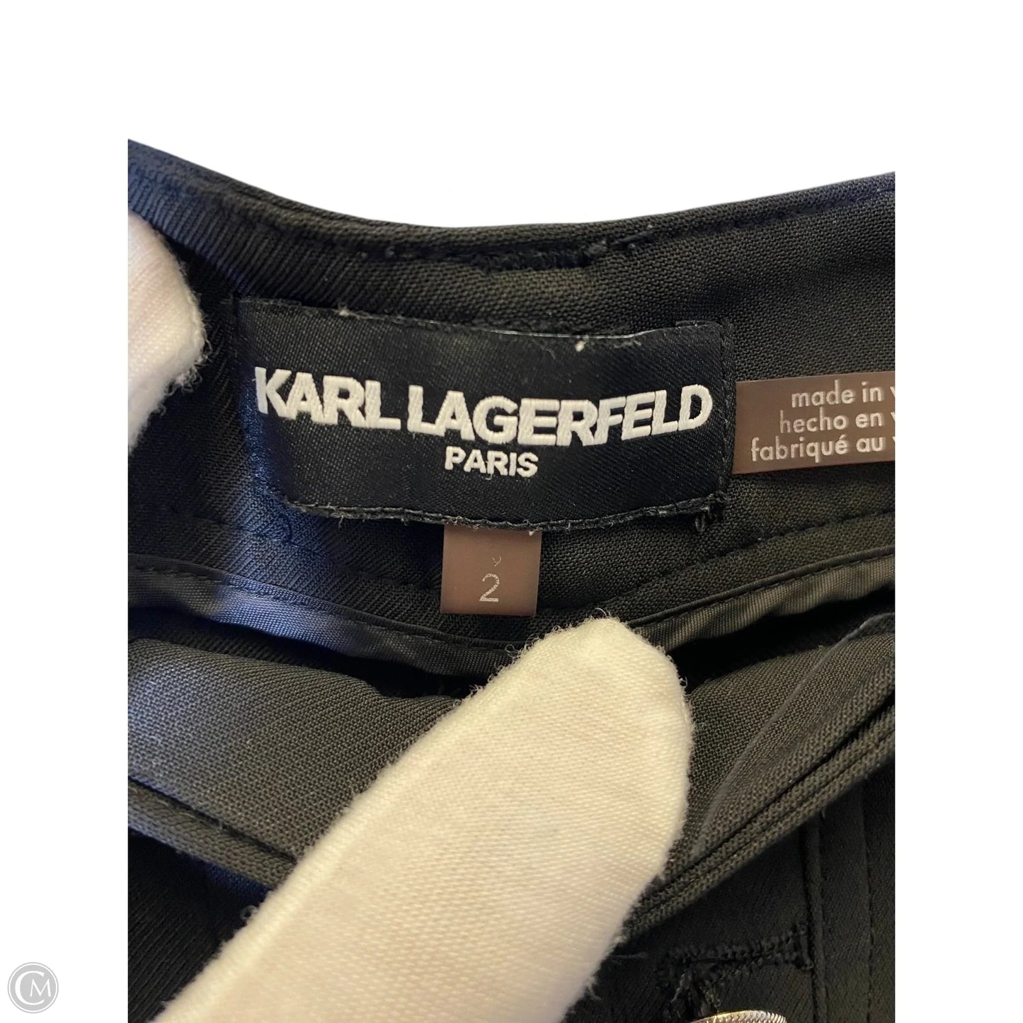 Pants Designer By Karl Lagerfeld In Black, Size: 2