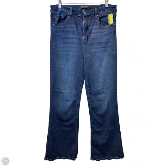 Jeans Flared By Liverpool In Blue Denim, Size: 14