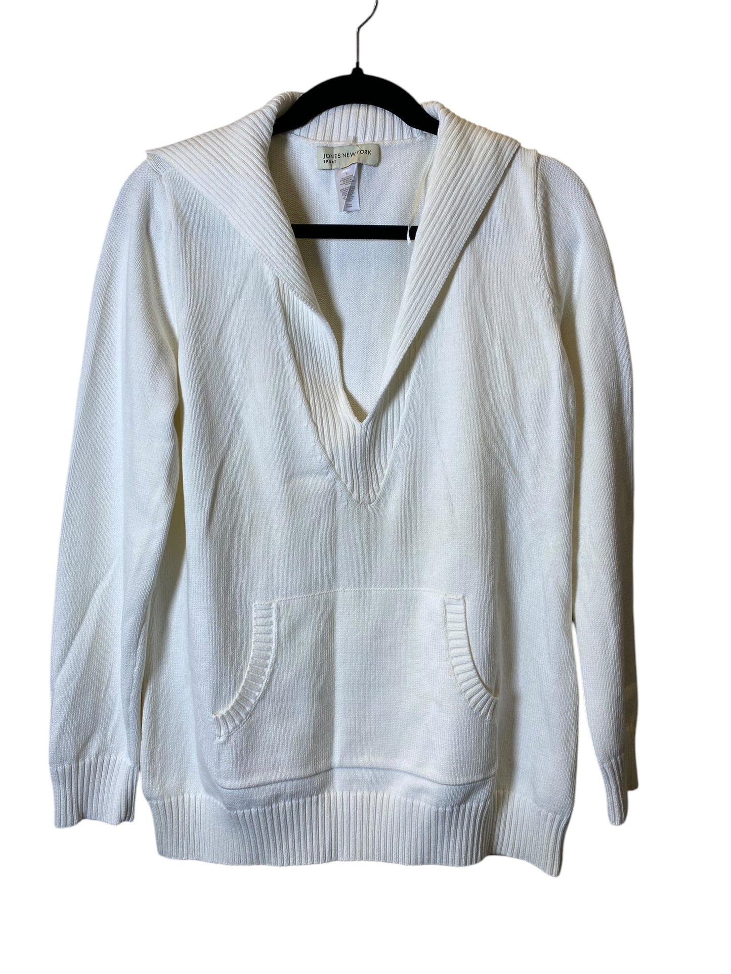 Sweater By Jones New York In White, Size: L