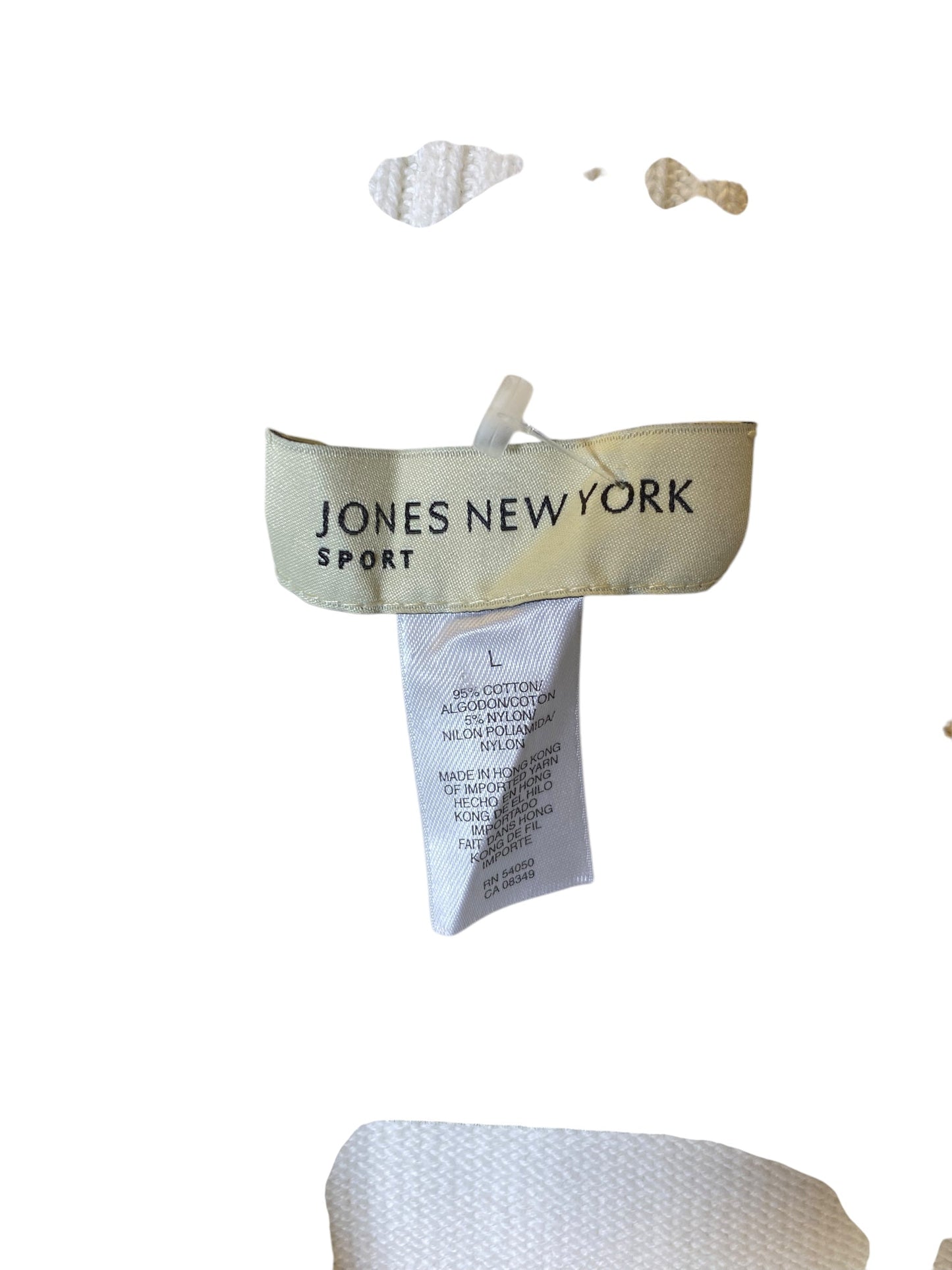 Sweater By Jones New York In White, Size: L