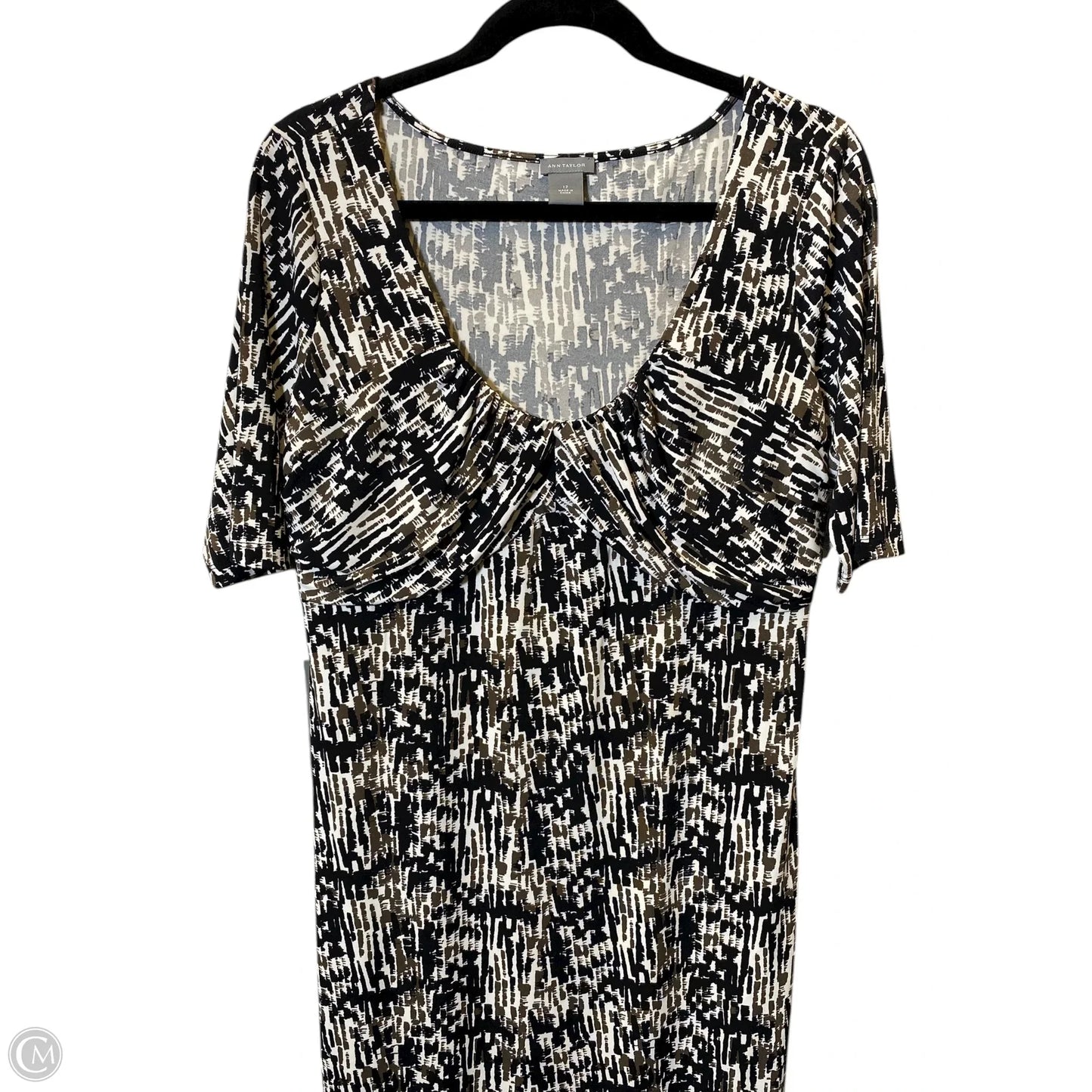 Dress Casual Midi By Ann Taylor In Multi-colored, Size: 12