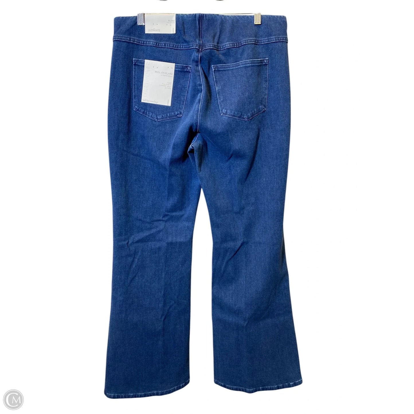 Jeans Flared By Soft Surroundings In Blue Denim, Size: L