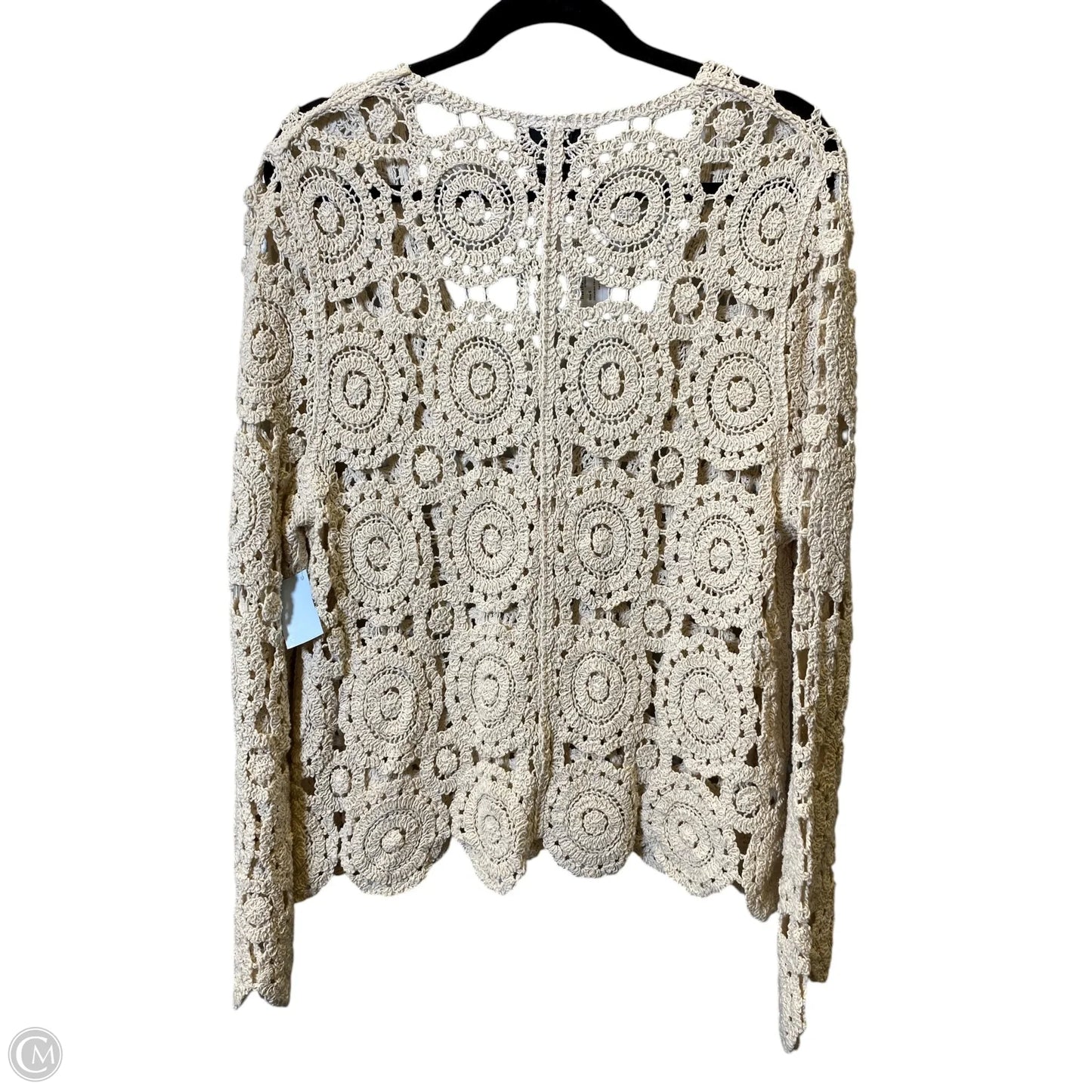 Cardigan By Clothes Mentor In Beige, Size: M