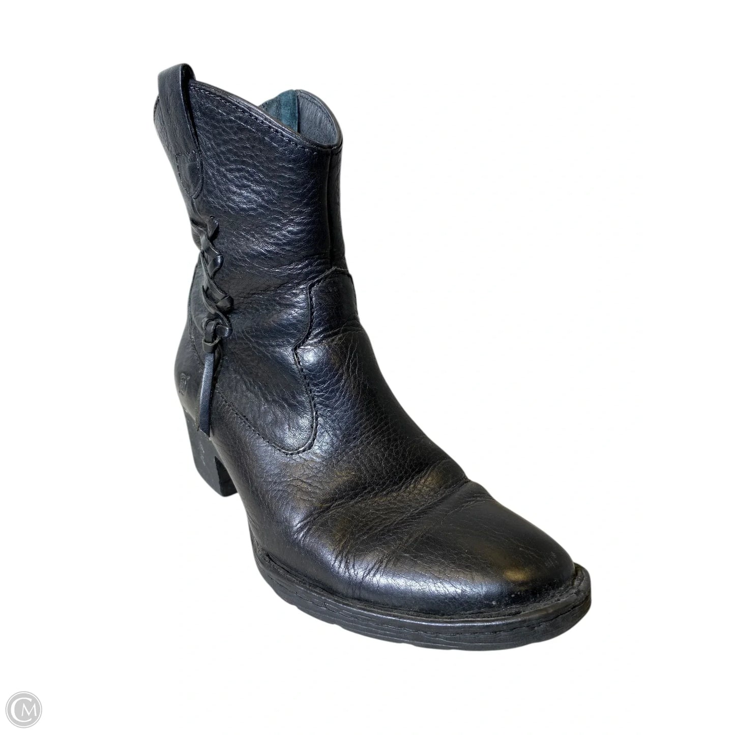 Boots Ankle Heels By Born In Black, Size: 7.5