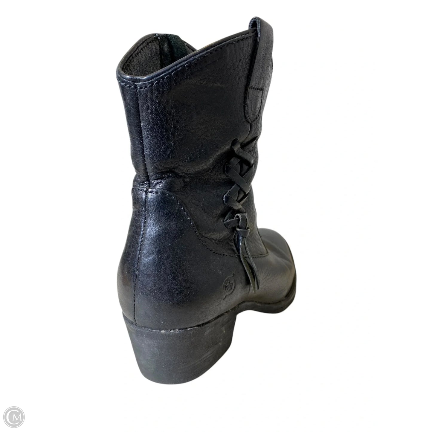 Boots Ankle Heels By Born In Black, Size: 7.5