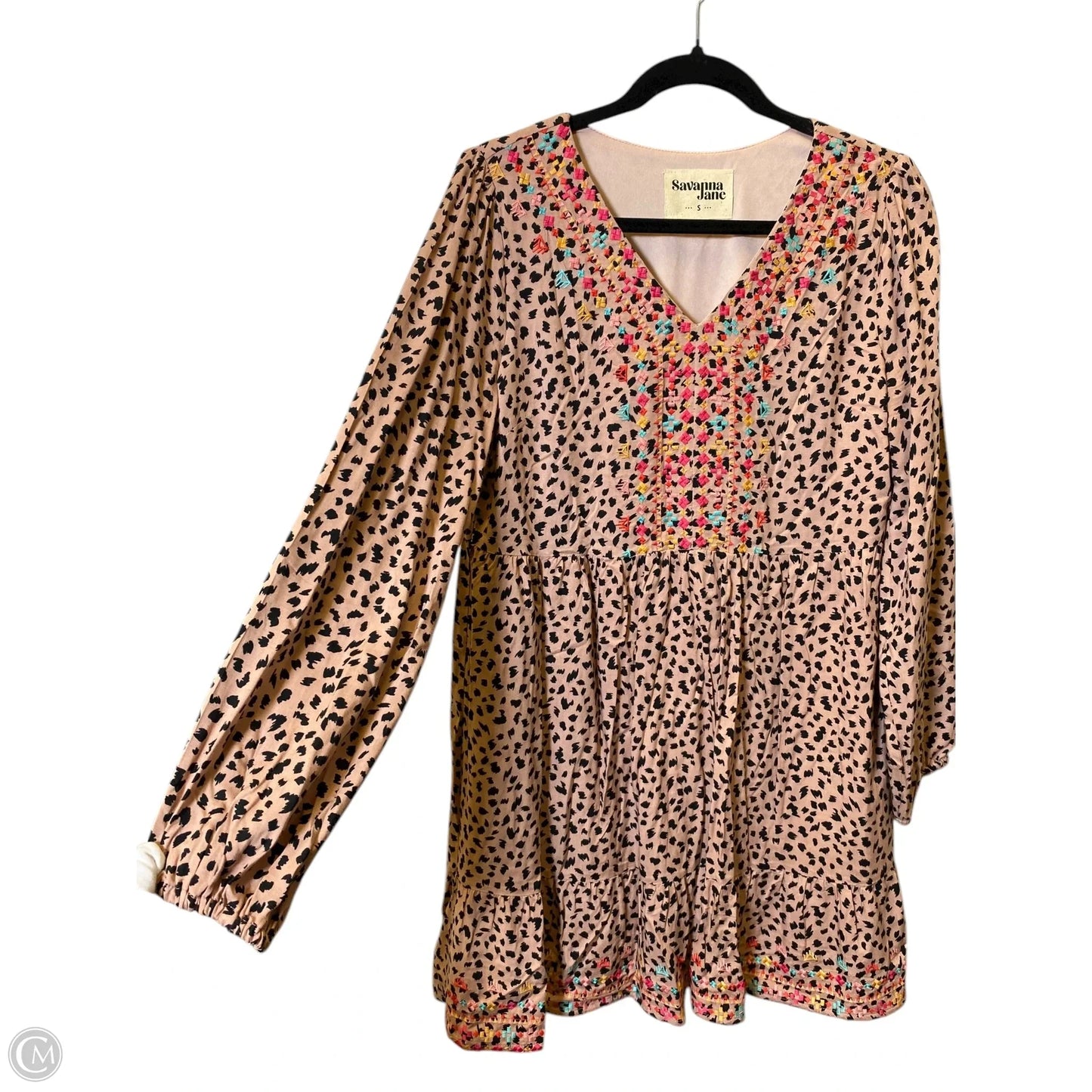 Dress Casual Short By Savanna Jane In Animal Print, Size: S