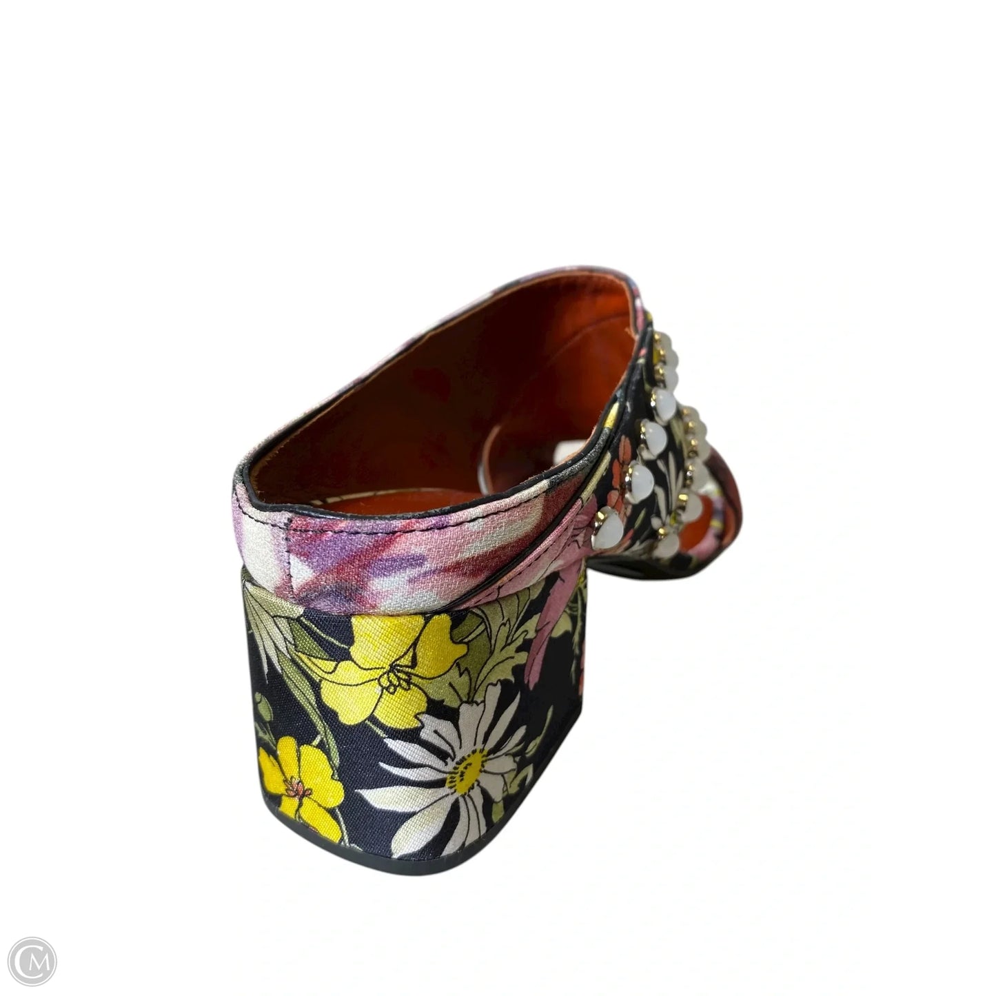 Shoes Heels Block By Clothes Mentor In Floral Print, Size: 8.5