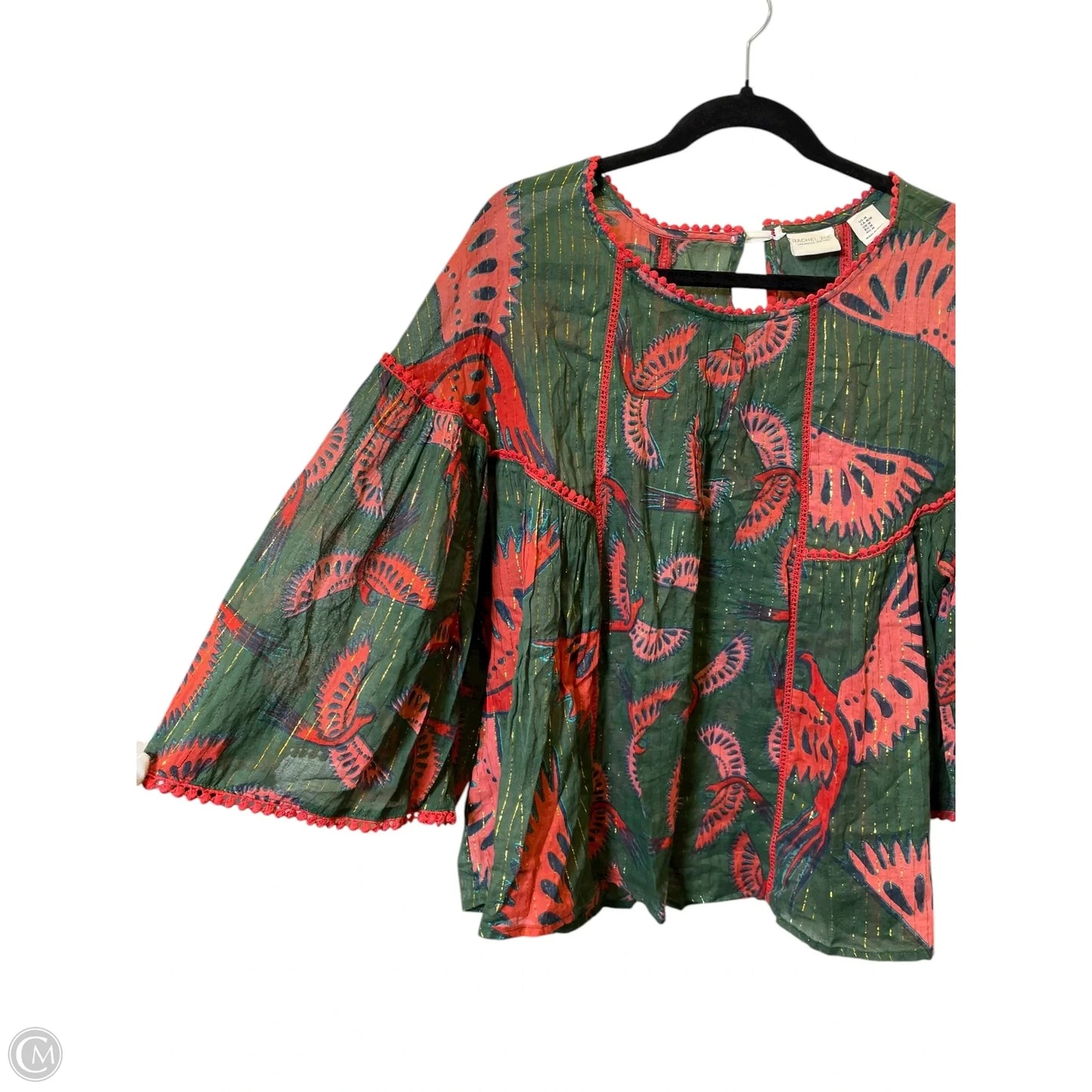 Blouse 3/4 Sleeve By Rachel Zoe In Multi-colored, Size: M