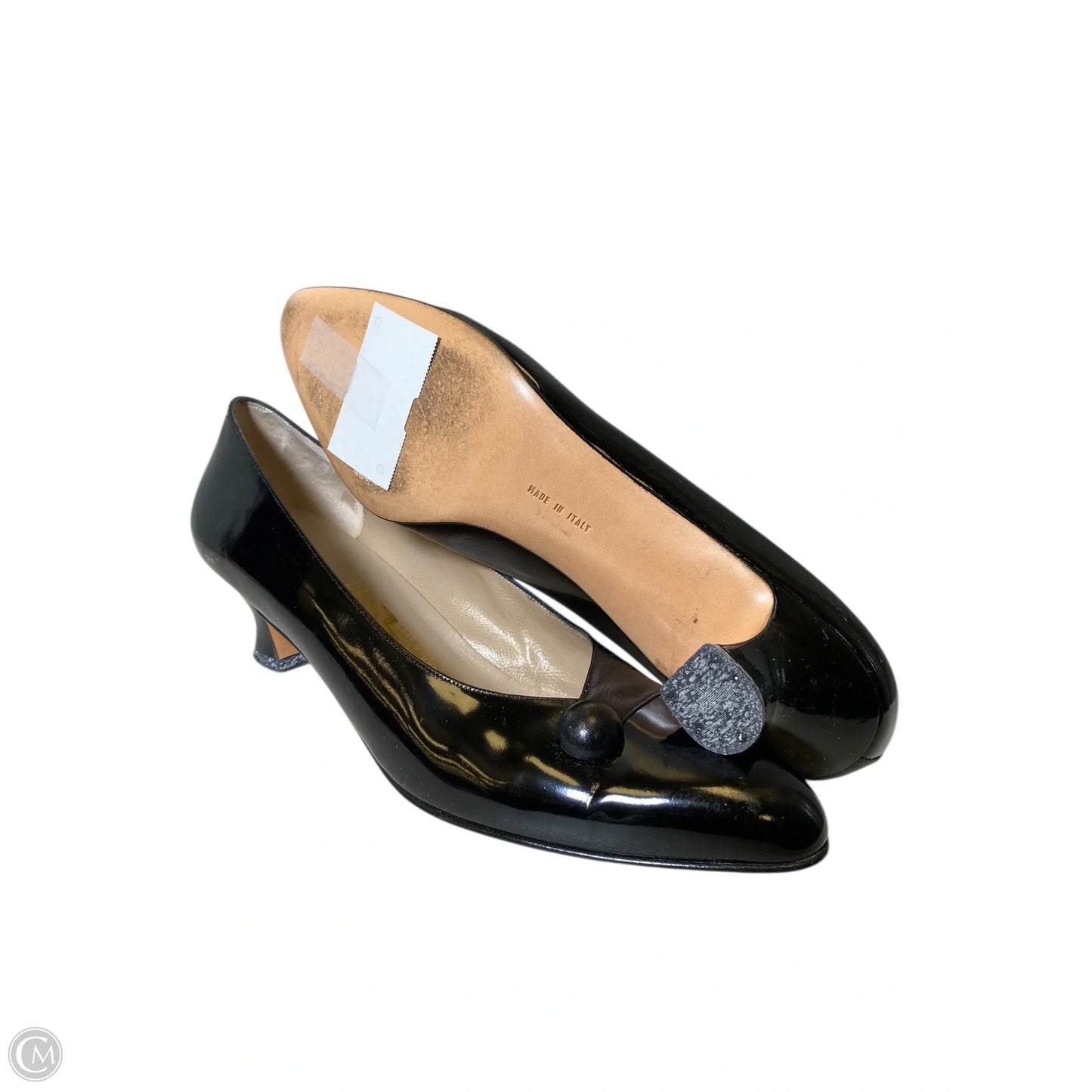 Shoes Luxury Designer By Ferragamo In Black, Size: 10