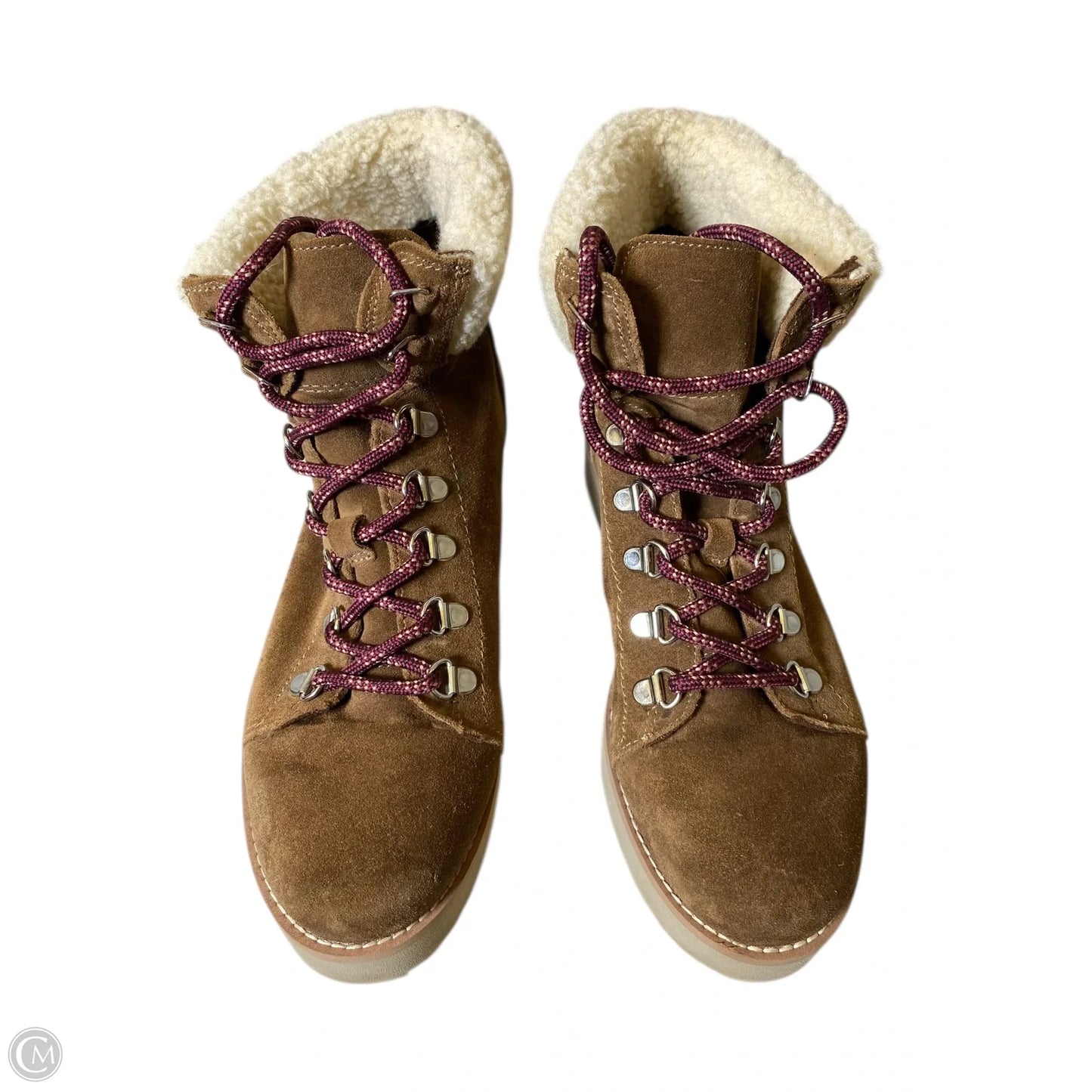 Boots Ankle Flats By Sam Edelman In Brown, Size: 8.5